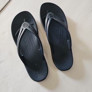 CROCS Women’s Navy Blue Flip-Flop Sandals
